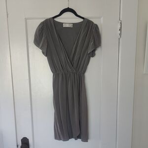 Chic Gray Midi Dress